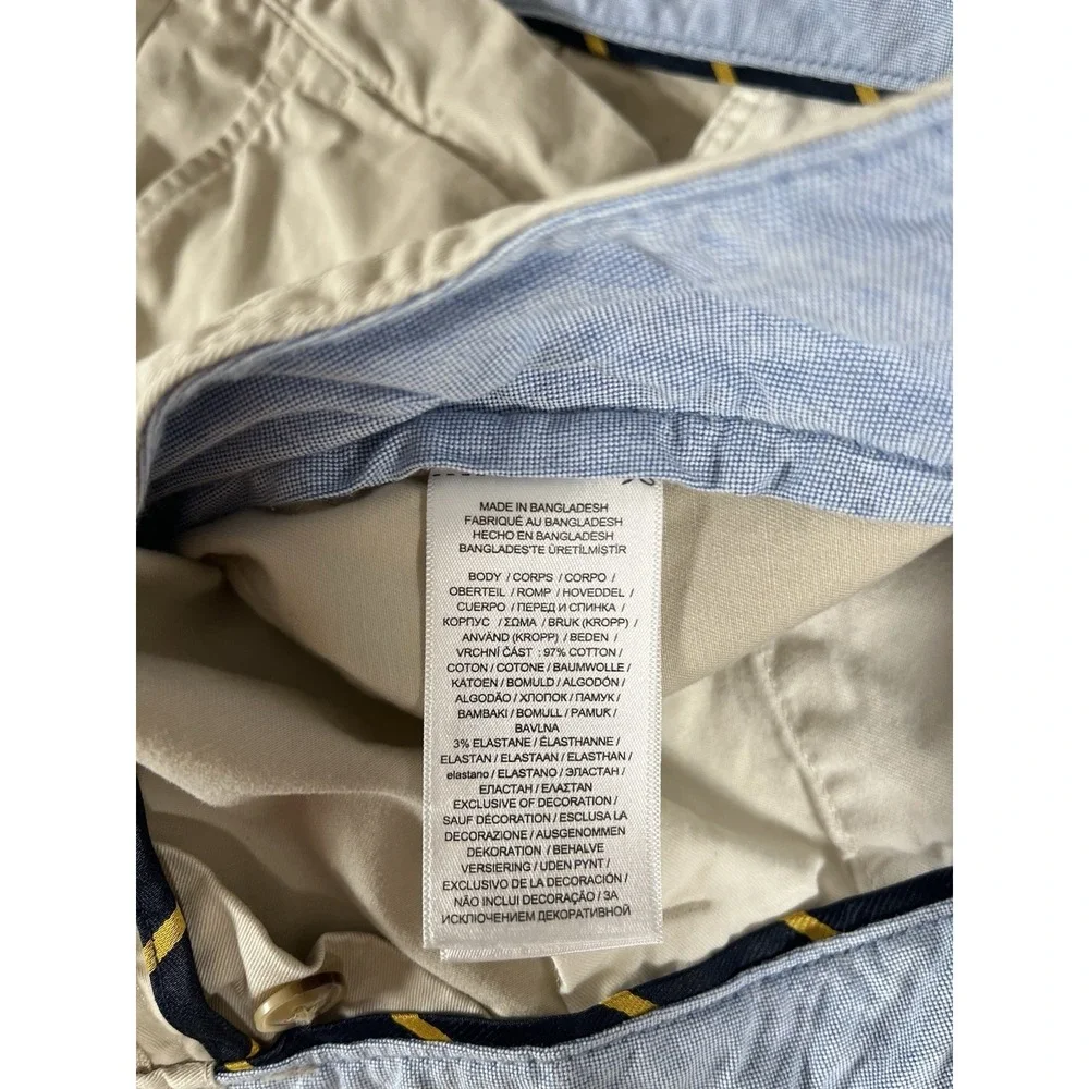 Polo Ralph Lauren Stretch Straight Fit Khaki Chino Pants Mens Sz 40x30 (42x29.5)